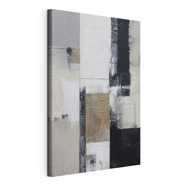 Quadri Dipinto raffigurante un oggetto rettangolare bianco e nero (COD: s47133) Quadri Quadri Dipinto raffigurante un oggetto rettangolare bianco e nero (COD: s47133)