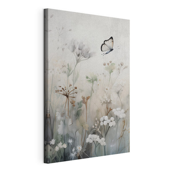 Quadri Quadri Farfalla che vola sopra i fiori (COD: s46897)