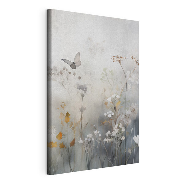 Quadri Quadri Farfalla che vola sopra i fiori (COD: s46898)