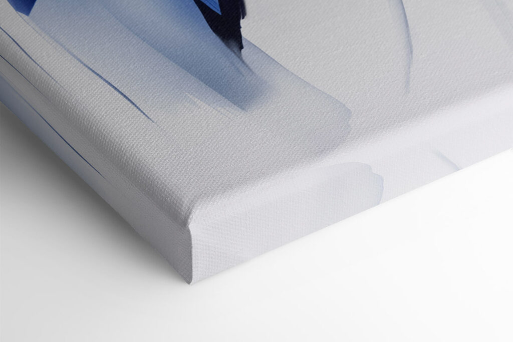 Blue and white swirls