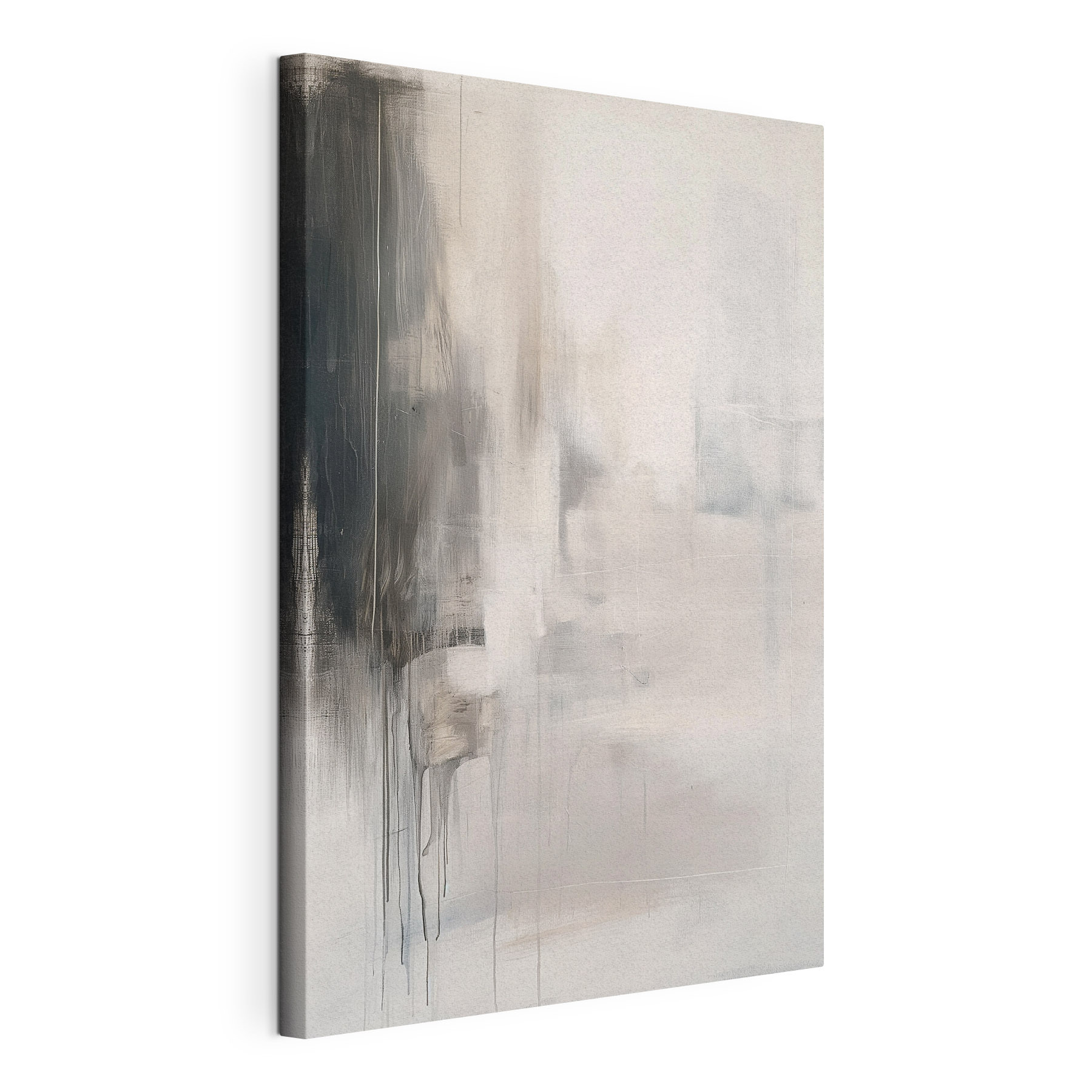 White and black abstract painting White and black abstract painting