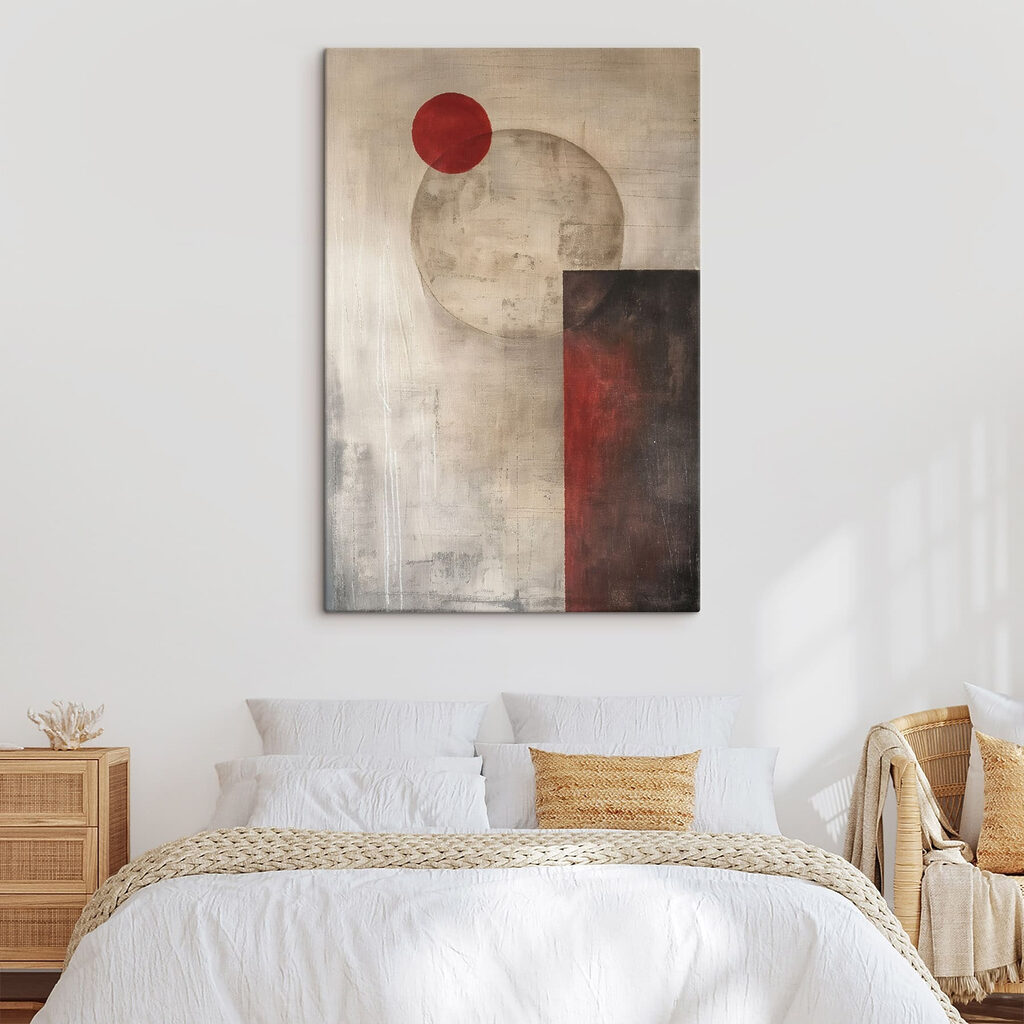 Painting of circles and squares Painting of circles and squares