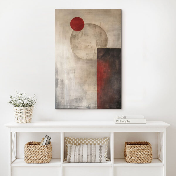 Painting of circles and squares Painting of circles and squares
