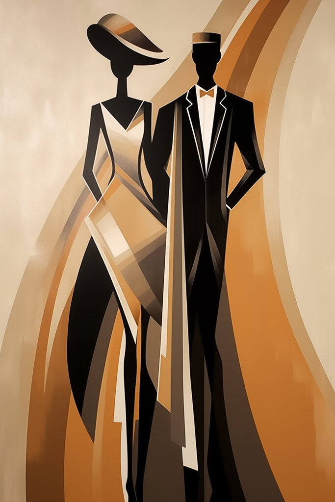 Man and woman in a suit