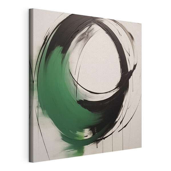 Quadri Cerchio nero e verde (COD: s47376) Quadri Quadri Cerchio nero e verde (COD: s47376)