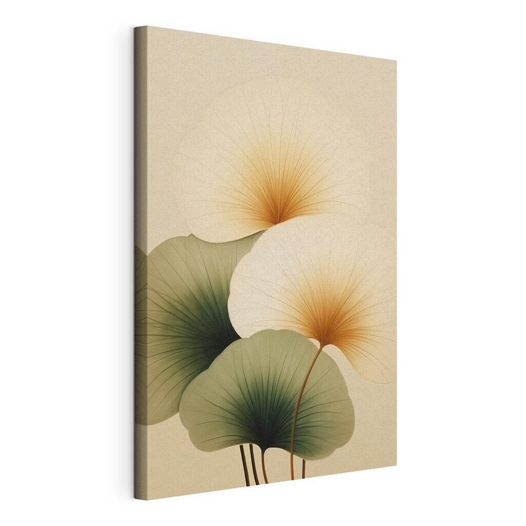 Delicate leaves, soft earth tones Delicate leaves, soft earth tones