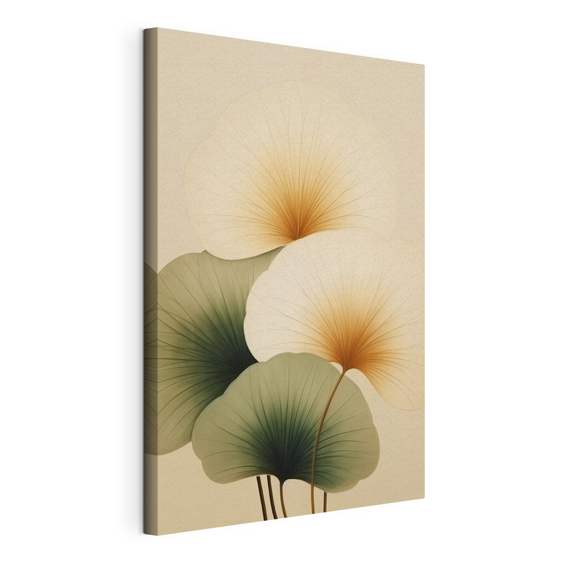 Delicate leaves, soft earth tones Delicate leaves, soft earth tones