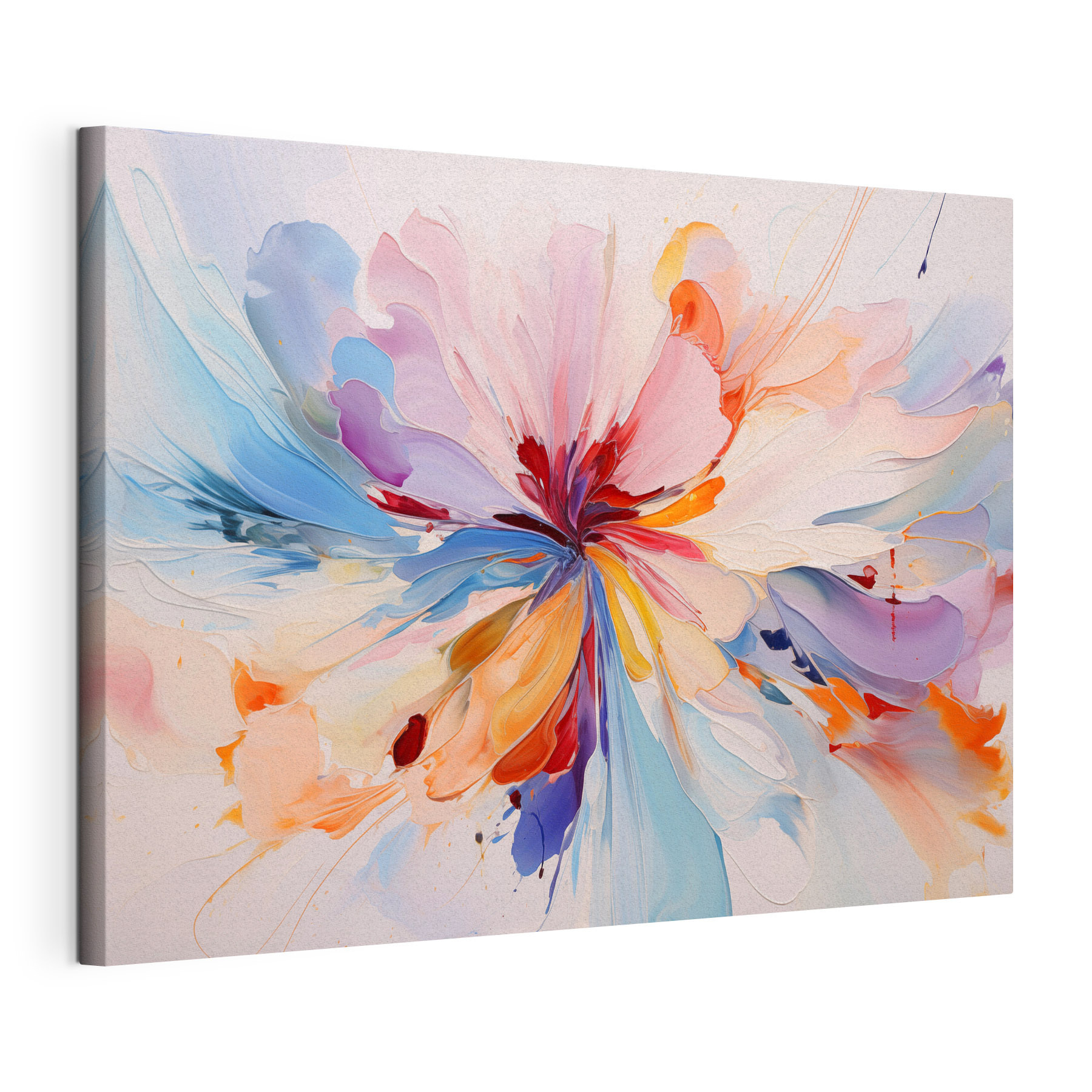 Colorful flower with swirls Colorful flower with swirls