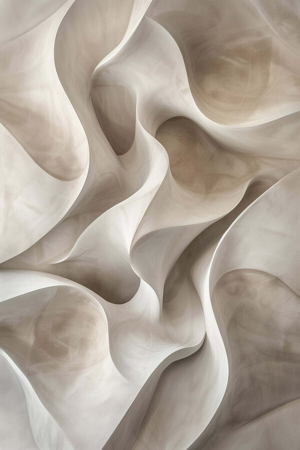 White and brown wavy surface