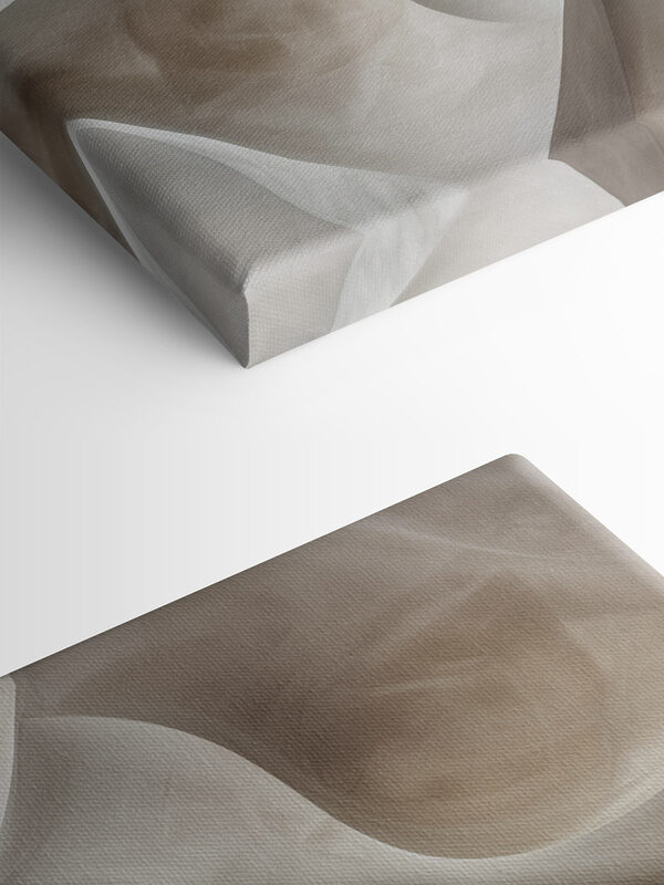 White and brown wavy surface