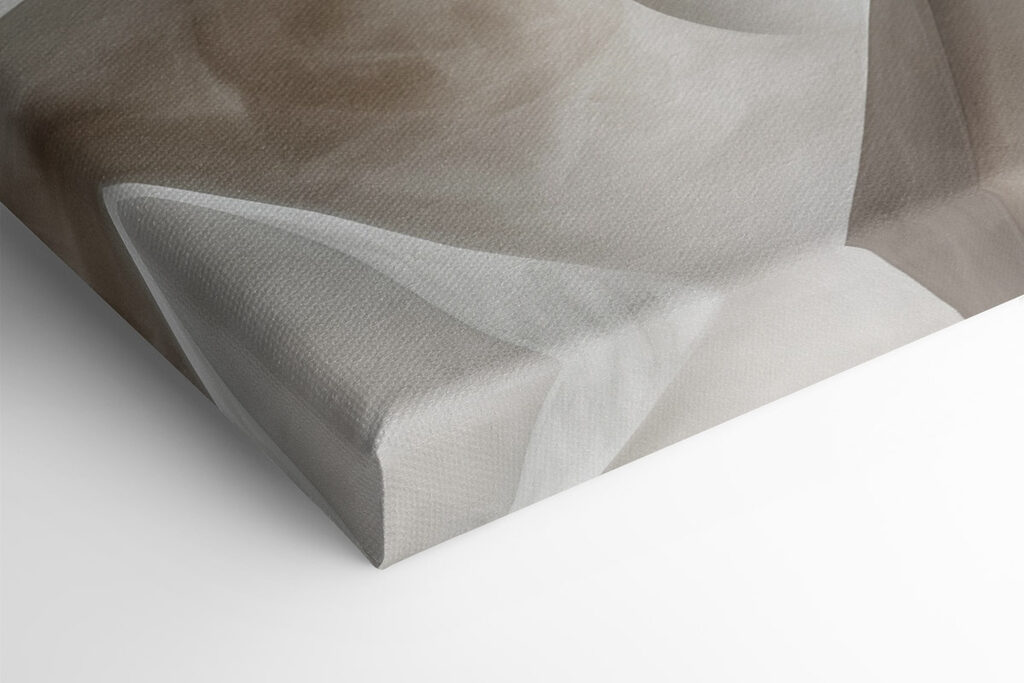 White and brown wavy surface