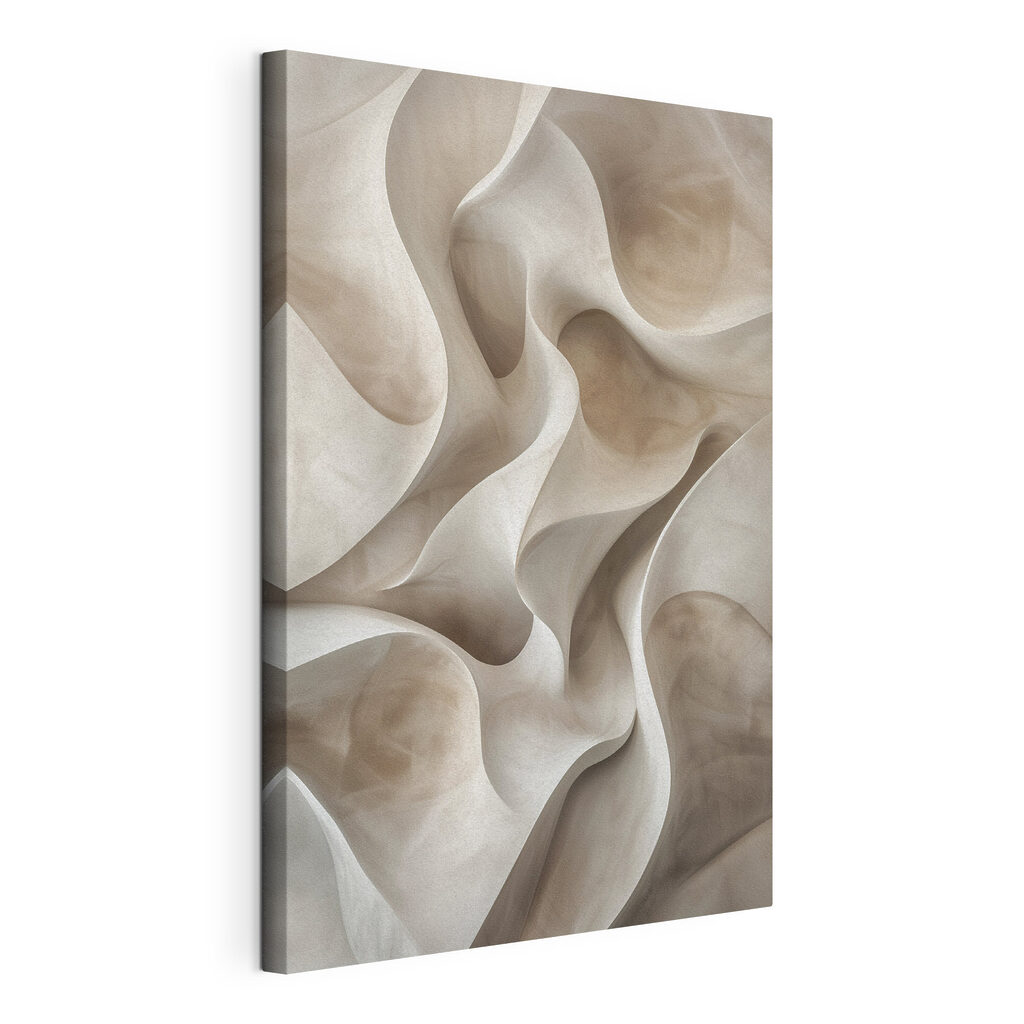 White and brown wavy surface