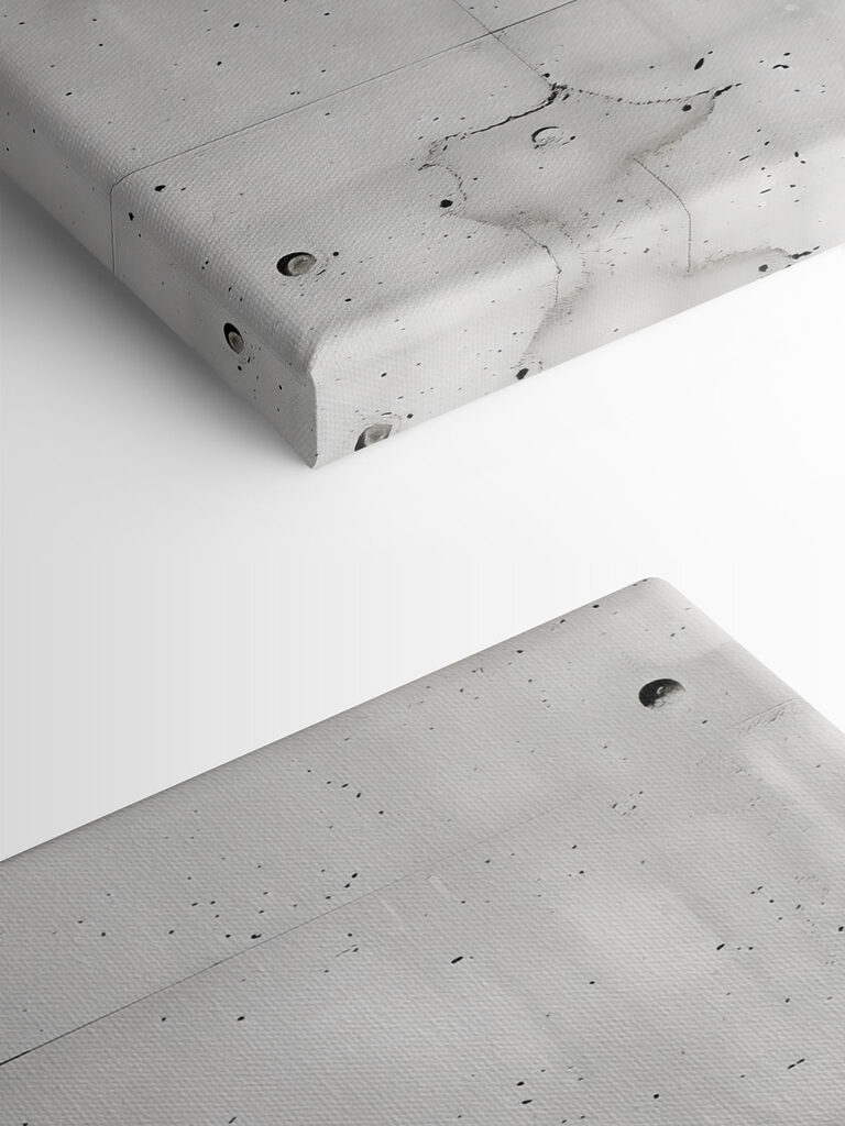 White wall with holes in it