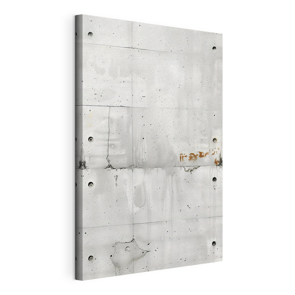 White wall with holes in it