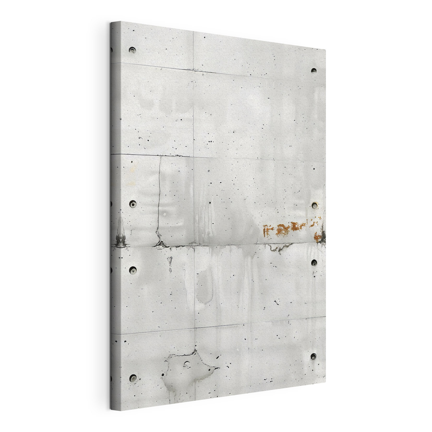 White wall with holes in it