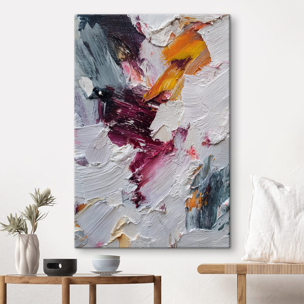 Swirls of vibrant color blend together