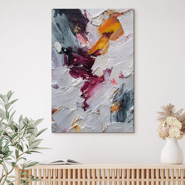 Swirls of vibrant color blend together