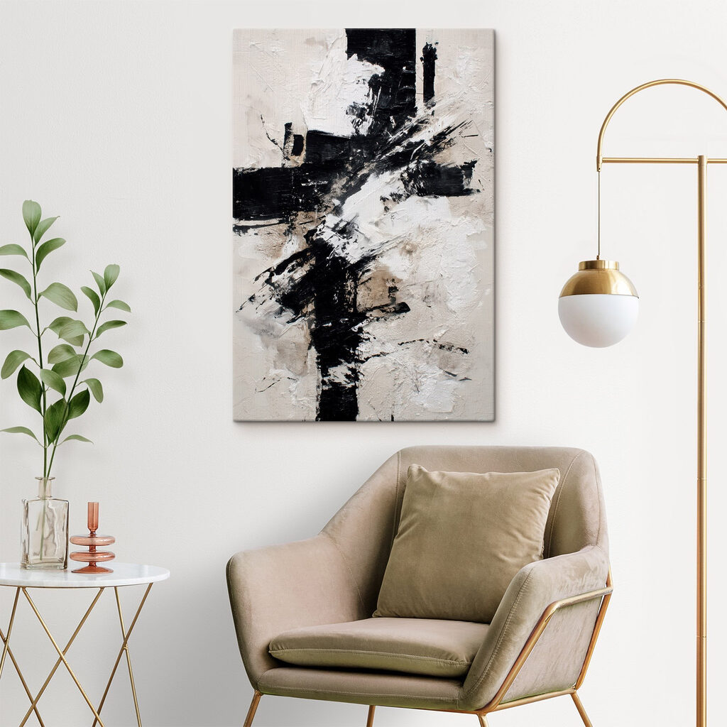 Black and white painting