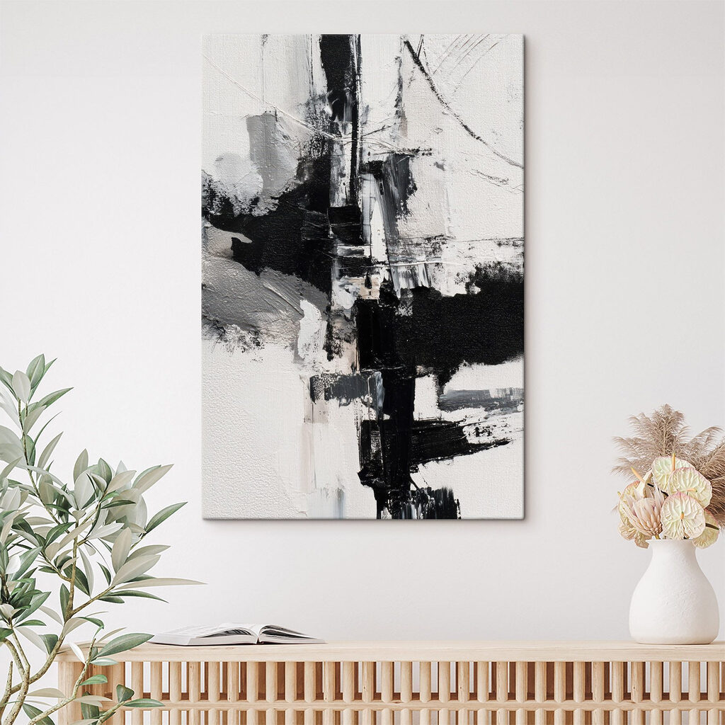 Black and white painting Black and white painting
