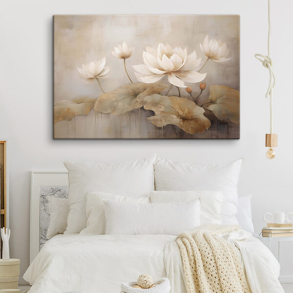 Painting of flowers and leaves Painting of flowers and leaves