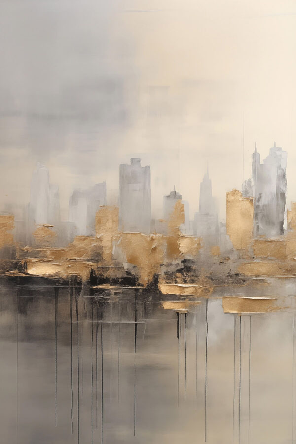 Painting of a city