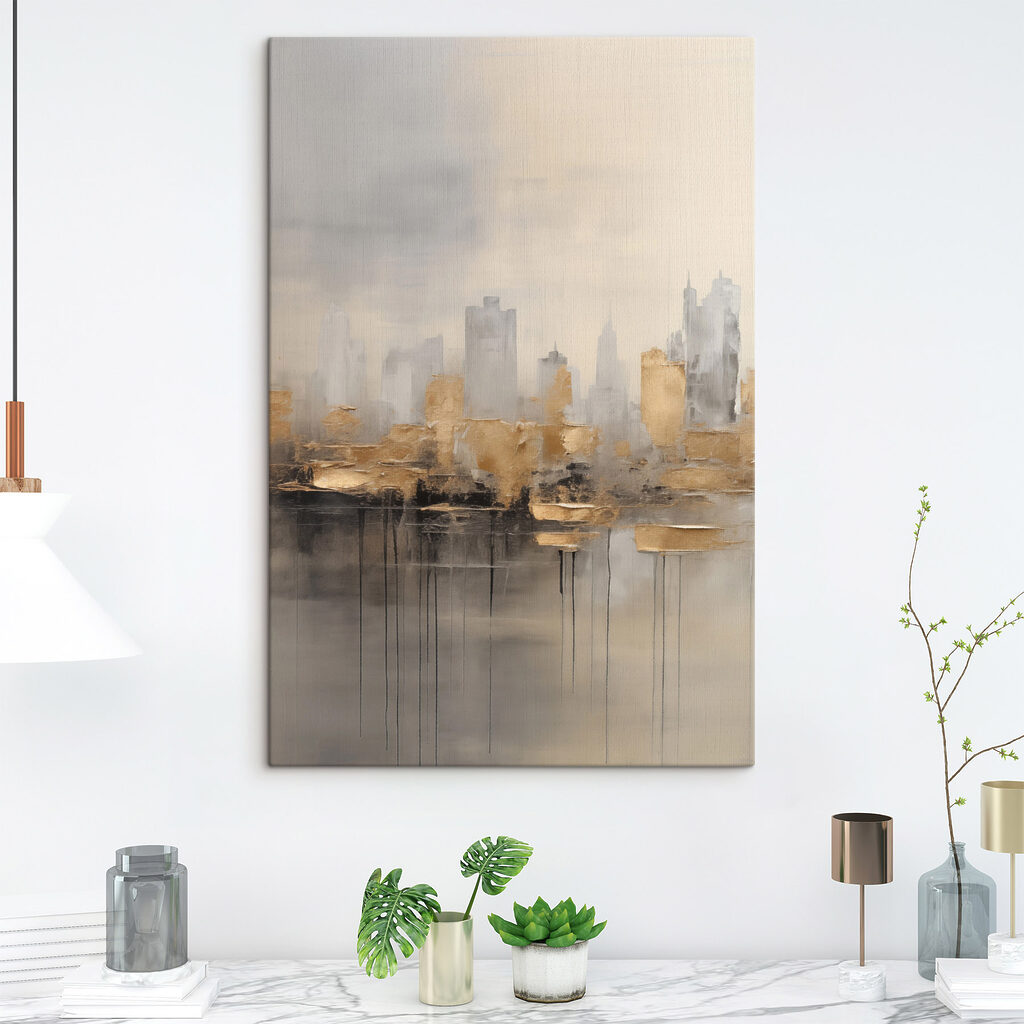 Painting of a city