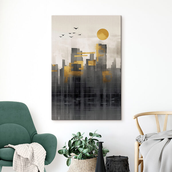 Quadri Dipinto raffigurante una città (COD: s47683) Quadri Quadri Dipinto raffigurante una città (COD: s47683)