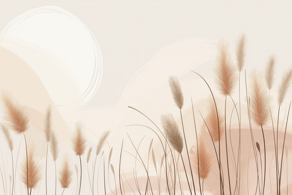 Gentle breeze through soft grasses