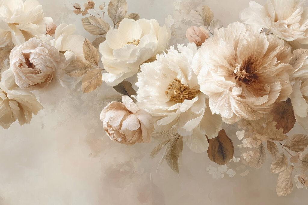 Soft blooms in muted tones Soft blooms in muted tones