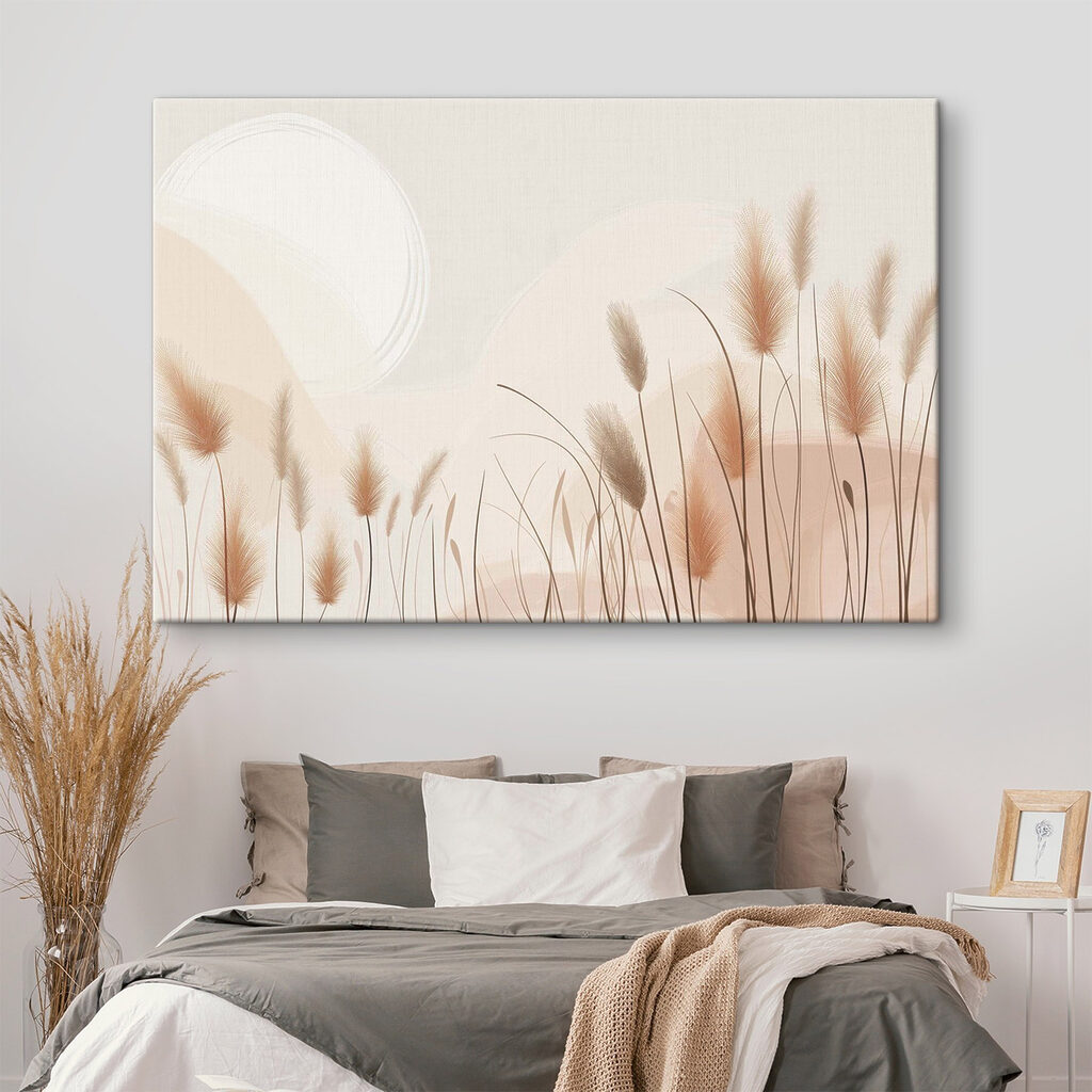Gentle breeze through soft grasses