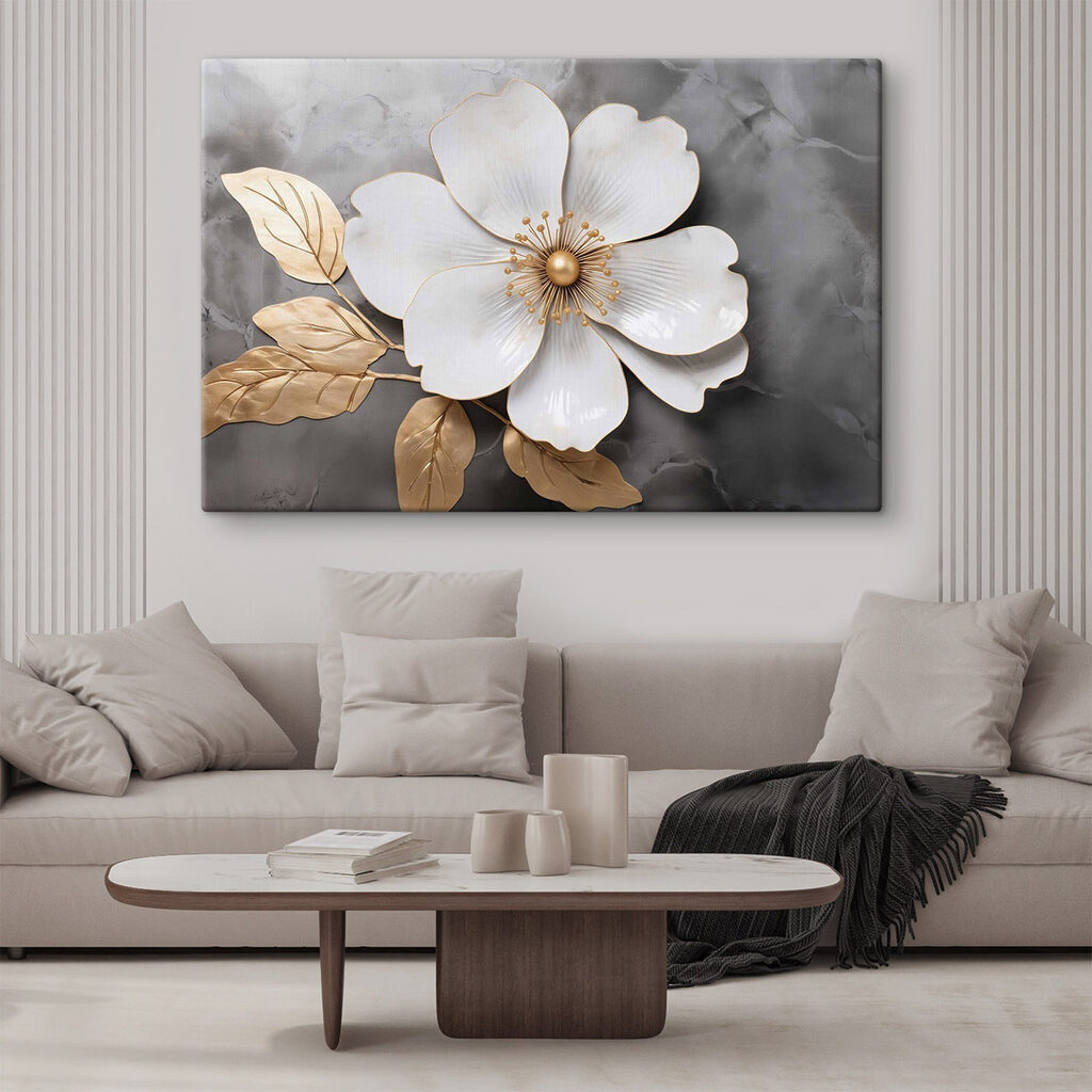 Delicate floral design with subtle elegance