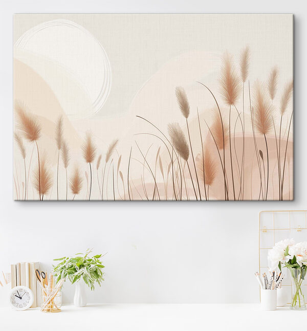 Gentle breeze through soft grasses