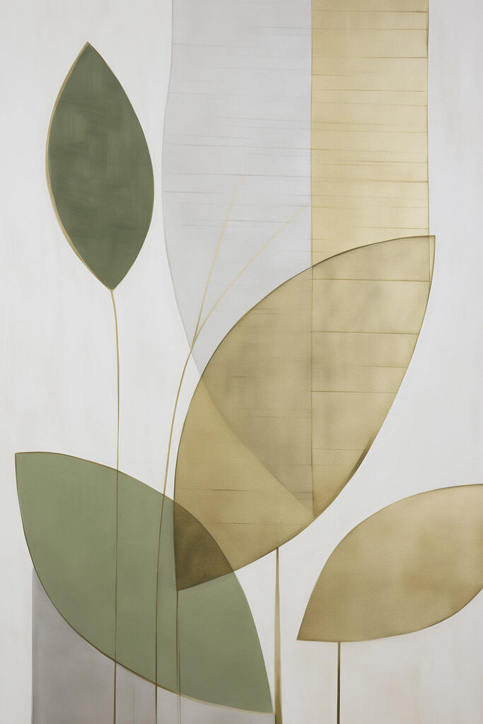 Nature-inspired abstract design on canvas Nature-inspired abstract design on canvas