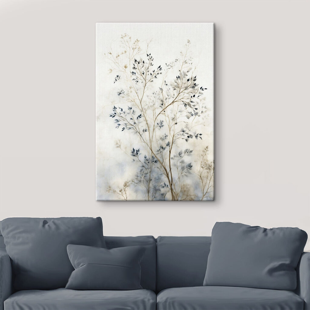 Painting of a tree with leaves