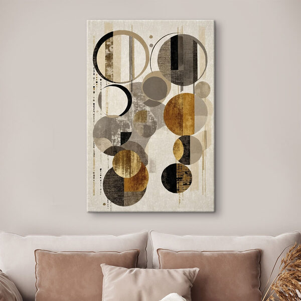 Dynamic circles in neutral tones