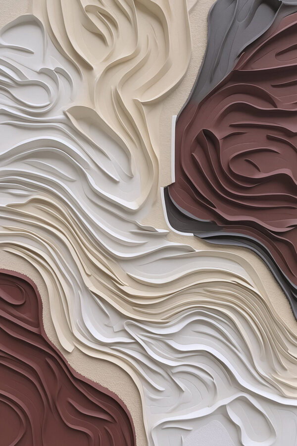 Flowing patterns in soft hues