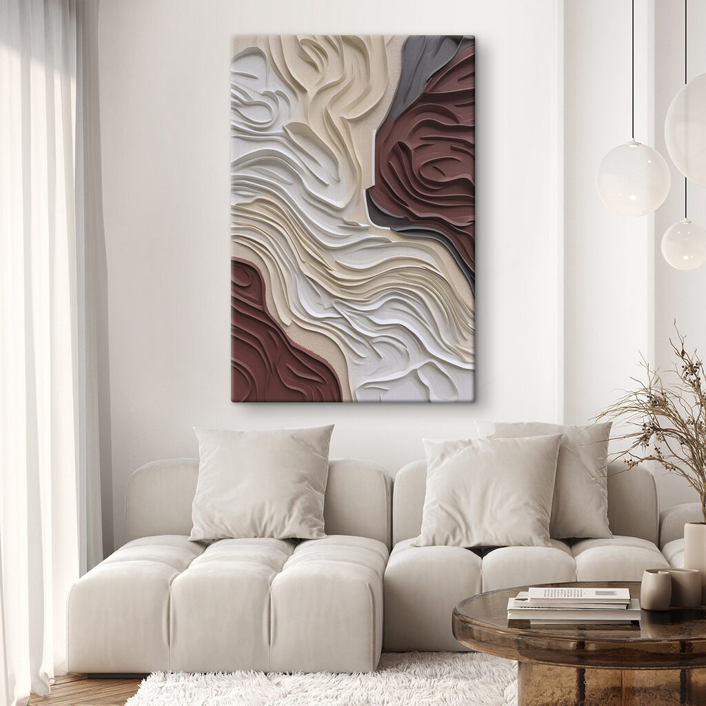 Flowing patterns in soft hues