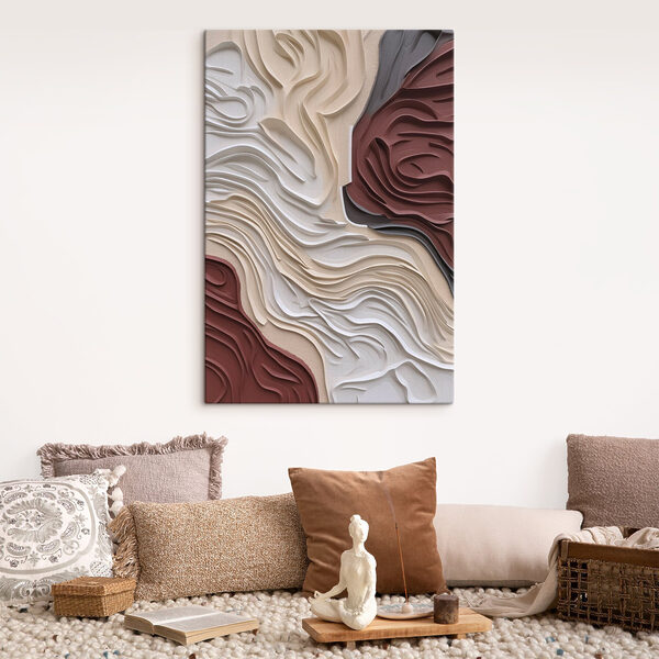 Flowing patterns in soft hues