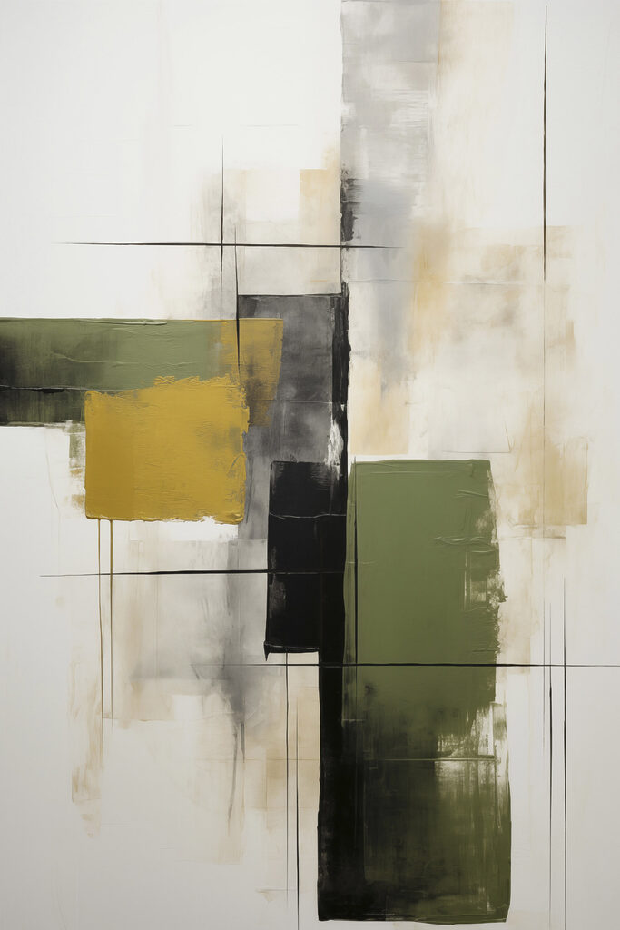Painting of squares and lines Painting of squares and lines