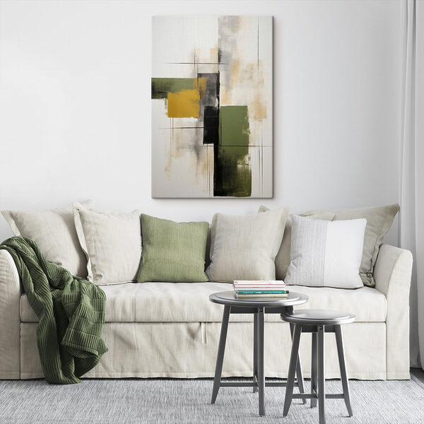 Painting of squares and lines Painting of squares and lines