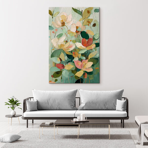Quadri Dipinto di fiori e foglie (COD: s47829) Quadri Quadri Dipinto di fiori e foglie (COD: s47829)