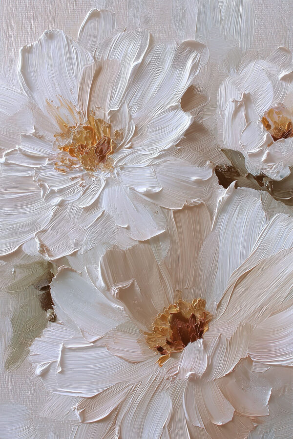 - Soft petals in gentle hues - Soft petals in gentle hues