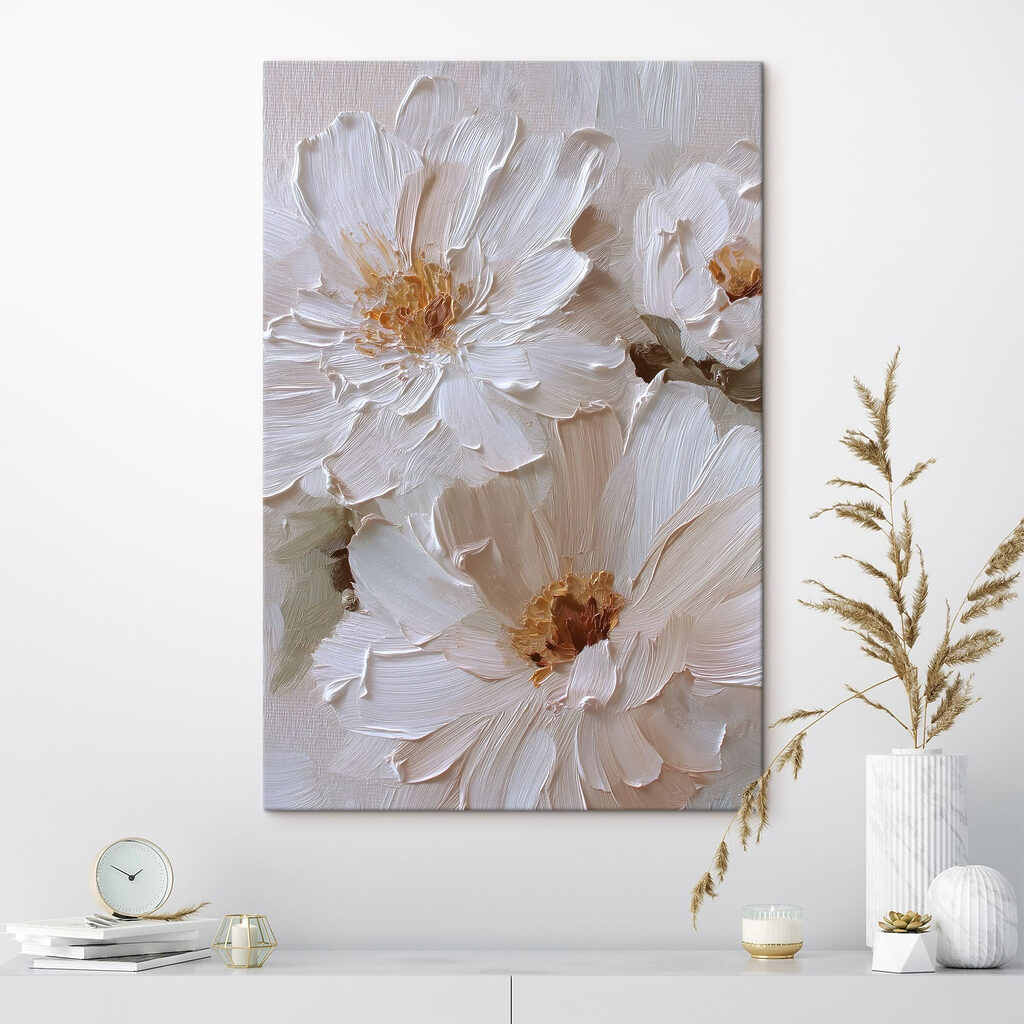 - Soft petals in gentle hues - Soft petals in gentle hues