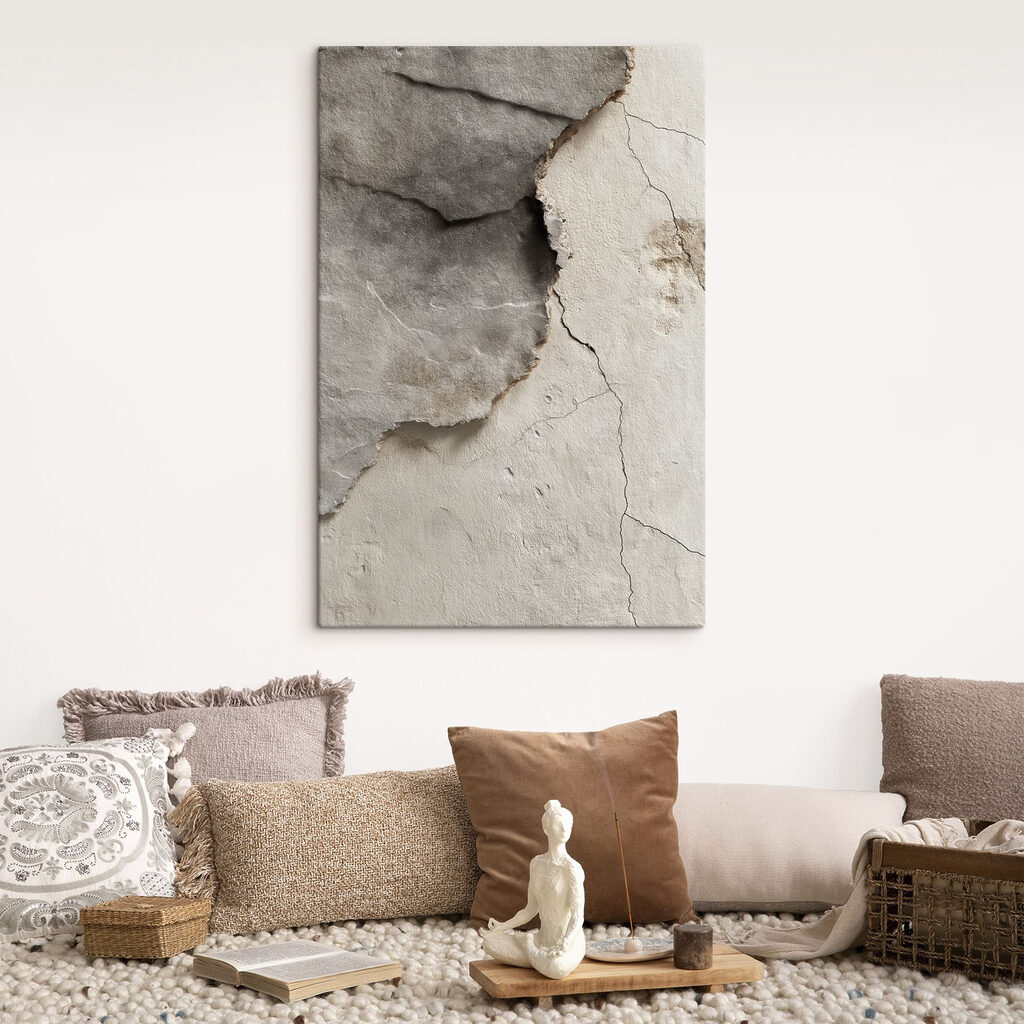 Peeling layers of aged surface