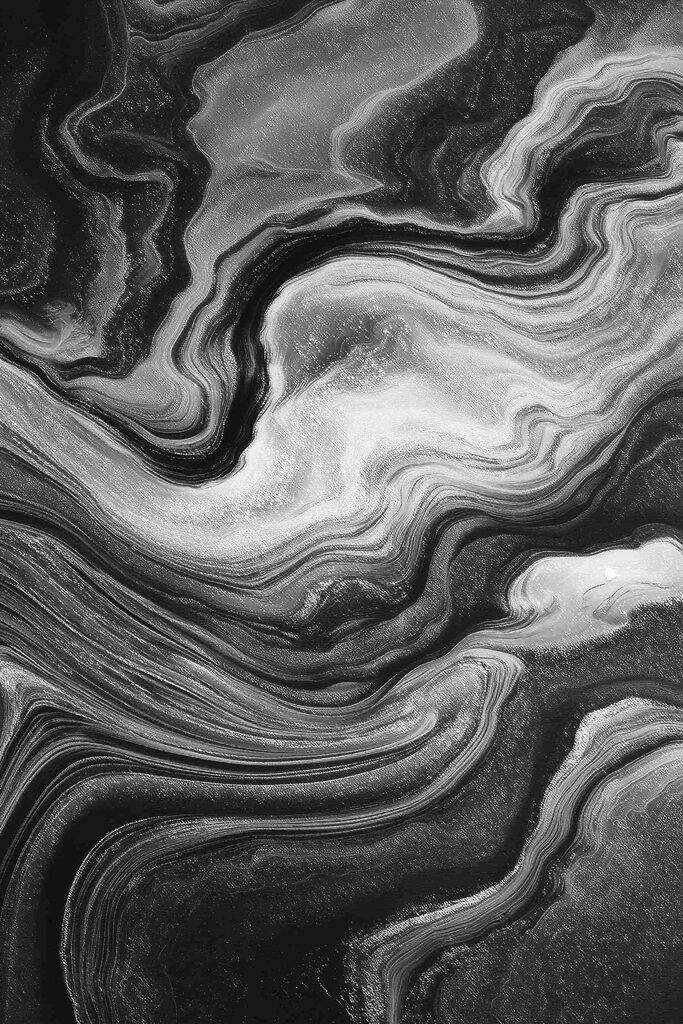 Black and white swirly pattern
