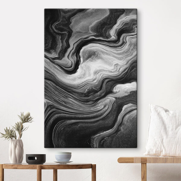 Black and white swirly pattern