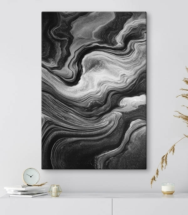 Black and white swirly pattern