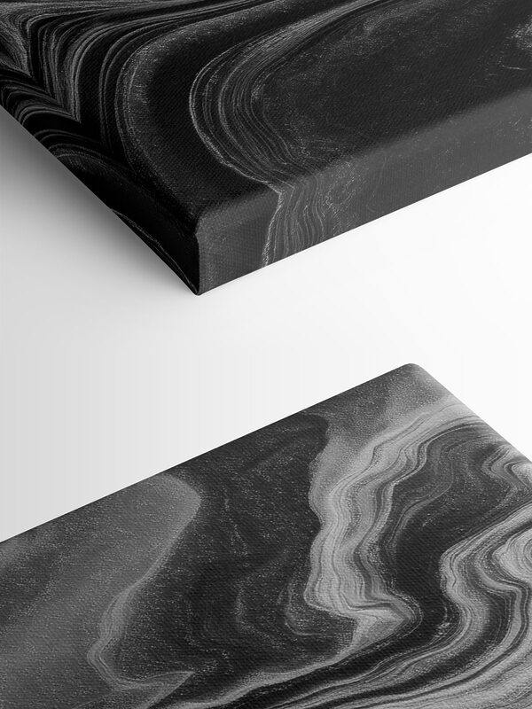 Black and white swirly pattern