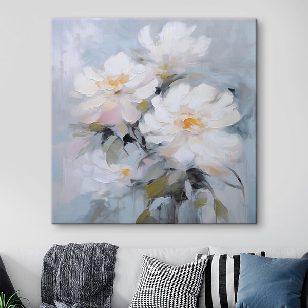 Quadri Dipinto raffigurante fiori bianchi (COD: s48047) Quadri Quadri Dipinto raffigurante fiori bianchi (COD: s48047)