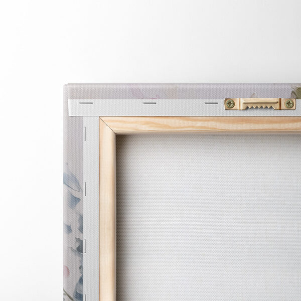 Painting of flowers on a white surface Painting of flowers on a white surface